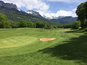 Golf du lac d'Annecy vue du parcours de golf