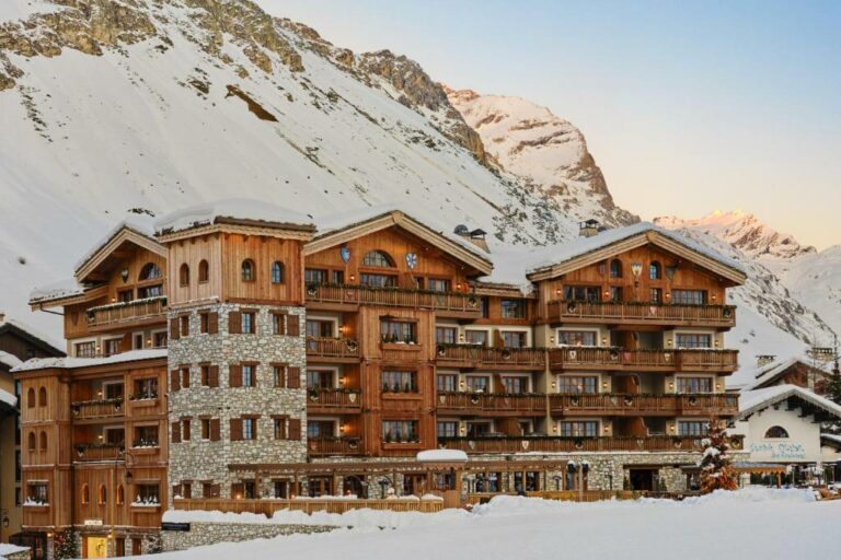 Lo stabilimento Airelles Val d'Isère in inverno