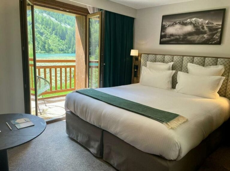 Ein oder mehrere Betten in der Unterkunft Tetras Lodge